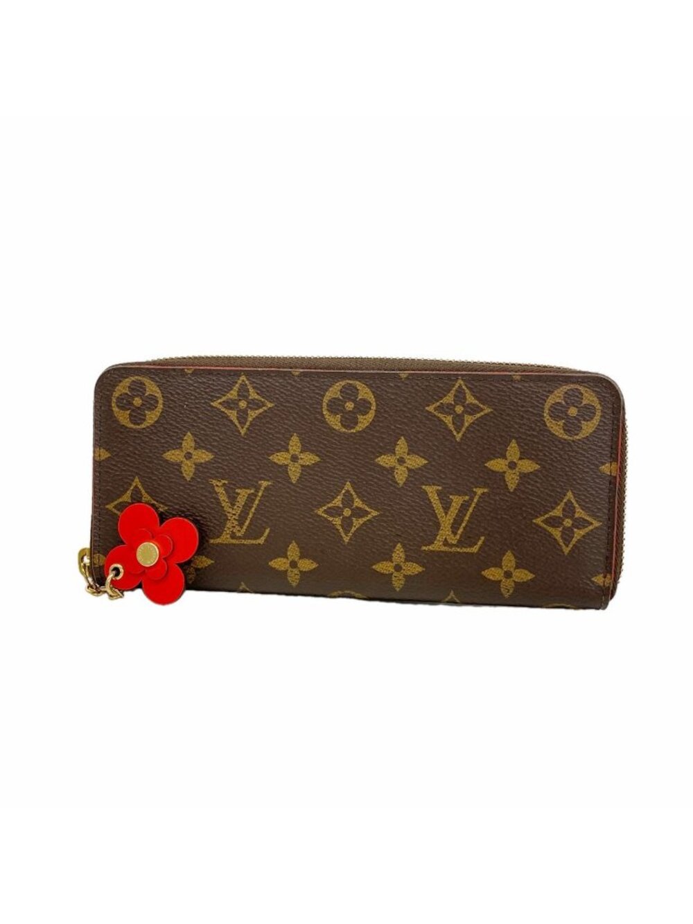 Louis Vuitton Wallet Monogram Portefeuille Clemence Coquelicot